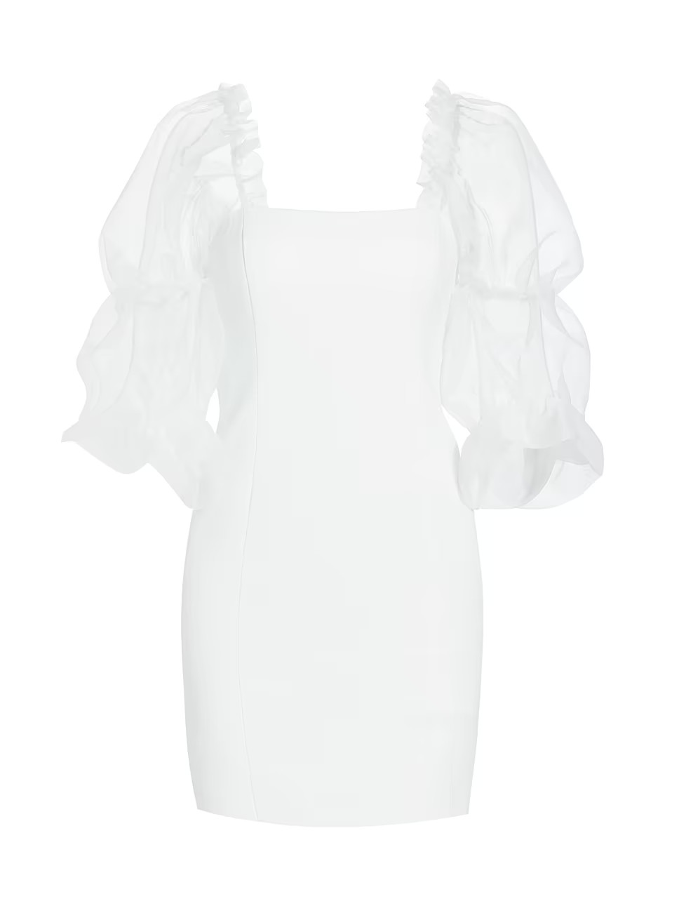 Tia Organza-Sleeve Minidress | Saks Fifth Avenue