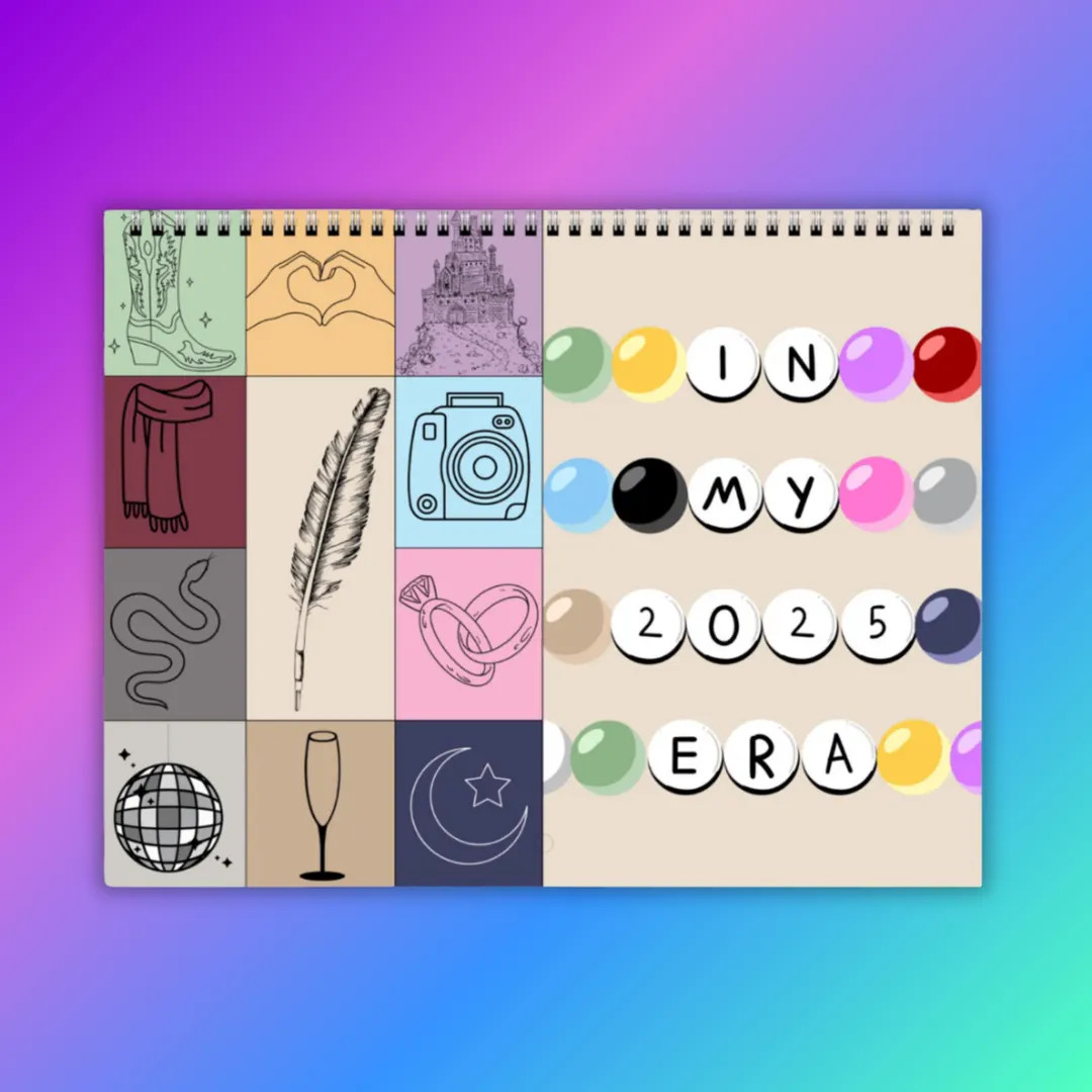 In My 2025 Era Wall Calendar Tay Inspired Calendar Eras Calendar Taylor Lyric Inspired Calendar C... | Etsy (US)