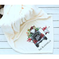 Personalized Blanket/Christmas Gnomes Throw/Christmas Blanket/Family Name Blanket/Hostess Gift/Cozy  | Etsy (US)