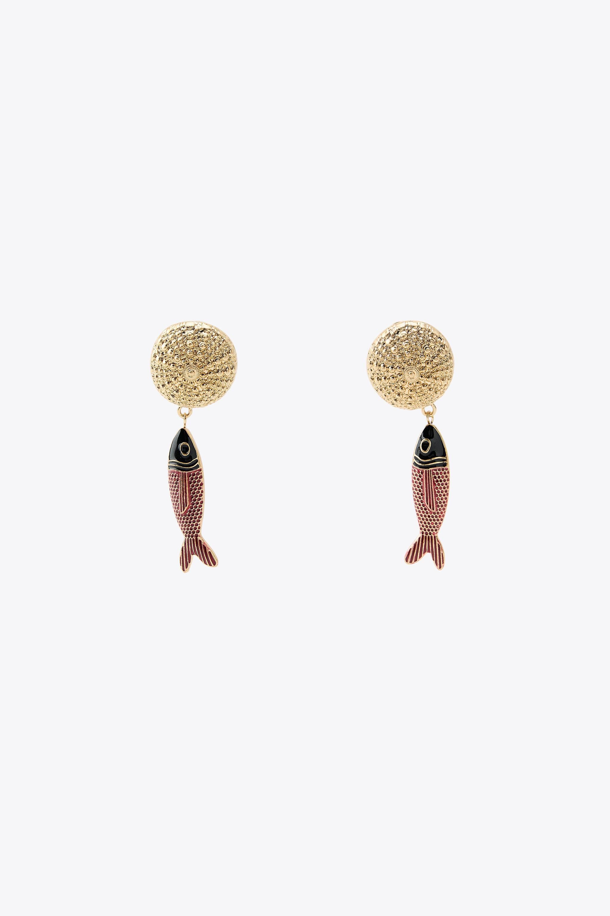 CIRCULAR FISH EARRINGS | Zara Canada