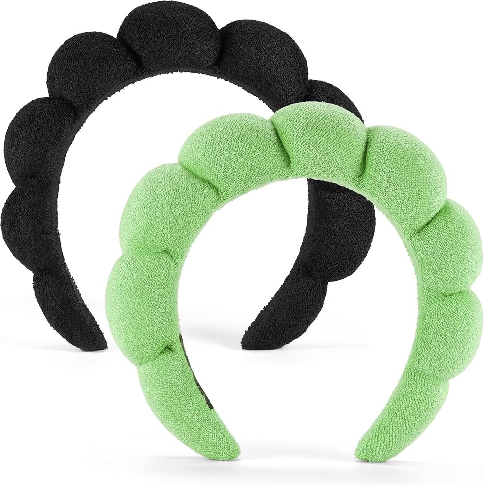 Ztomine Spa Headbands for Washing Face or Facial, Set of 2 Skincare Headbands, Terry Cloth Headba... | Amazon (US)
