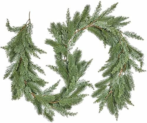 Fomlily 6Ft Artificial Pine Christmas Garland, Winter Greenery Garland for Holiday Season Fireplace  | Amazon (US)