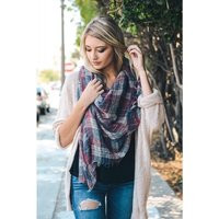 Purple Pink Plaid Large Soft Scarf For Women Christmas Gifts | Etsy (US)