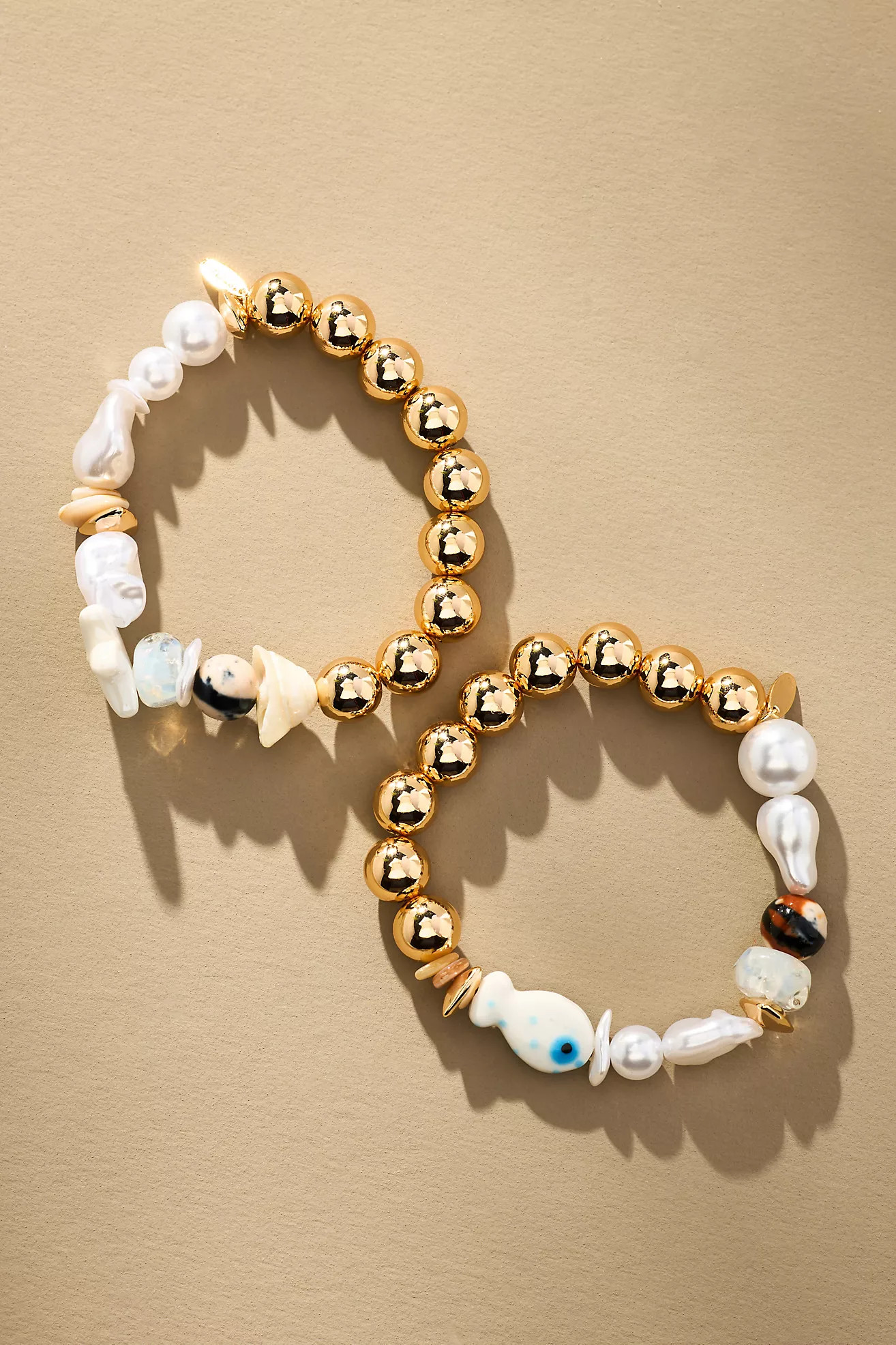 Beaded Camp Bracelets, Set of 2 | Anthropologie (US)