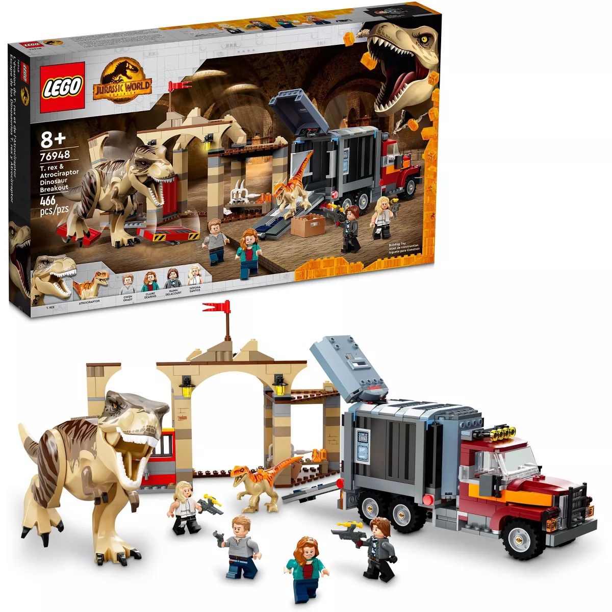 LEGO Jurassic World T. rex & Atrociraptor Dinosaur Toy 76948 | Target