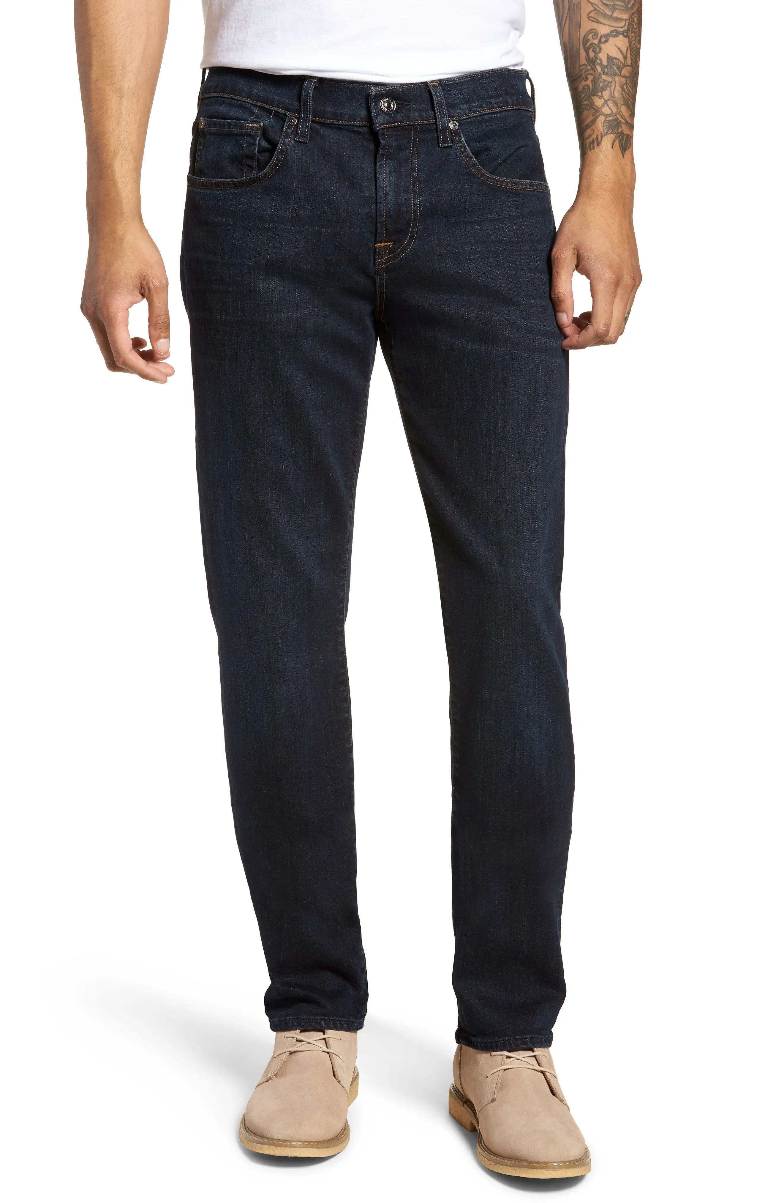 7 For All Mankind® The Straight Slim Straight Leg Jeans (Yelm) | Nordstrom