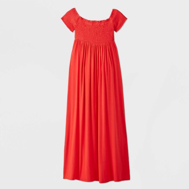 Short Sleeve Smocked Maternity Dress - Isabel Maternity by Ingrid & Isabel™ | Target