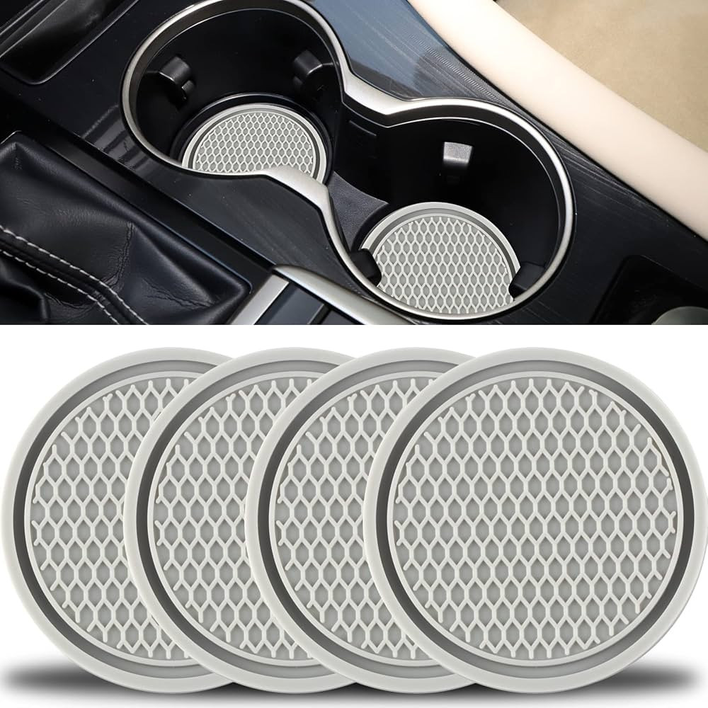 SINGARO Car Cup Coaster, 4PCS Universal Non-Slip Cup Holders Embedded in Ornaments Coaster, Car I... | Amazon (US)