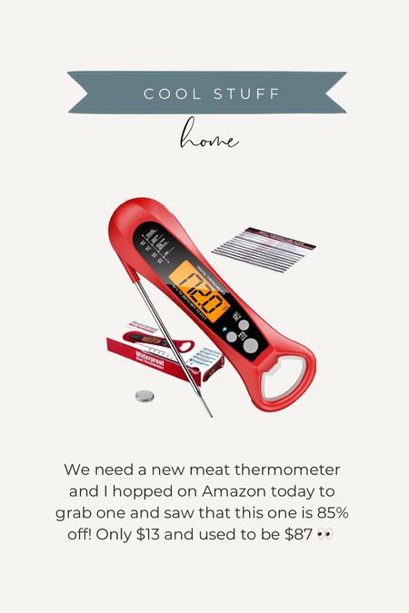 85% off this meat thermometer today 🎉

#LTKunder50 #LTKsalealert #LTKhome