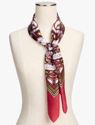 Silk Square Destination Scarf | Talbots