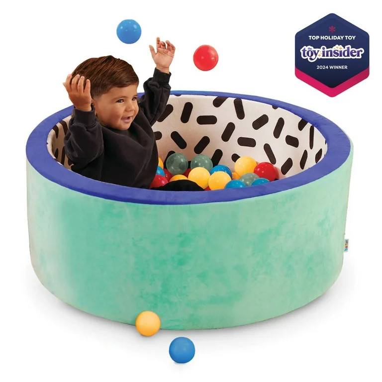 Battat Hop in Foam Ball Pit with 65+ Balls and Washable Indoor Multicolor Cover, Toddler and Pres... | Walmart (US)