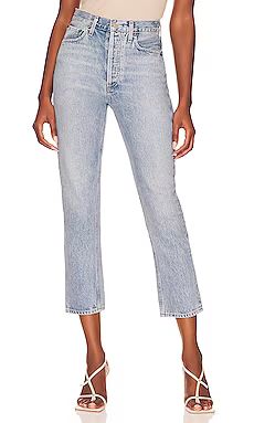 AGOLDE Riley High Rise Straight Crop in Renewal from Revolve.com | Revolve Clothing (Global)