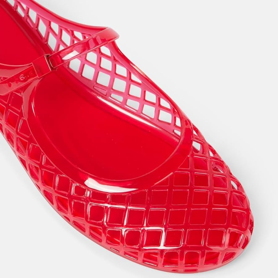 Clear Jelly Slide Sandals for Women Mary Jane Mules Breathable Closed Toe Flat Summer Slip On Mes... | Amazon (US)