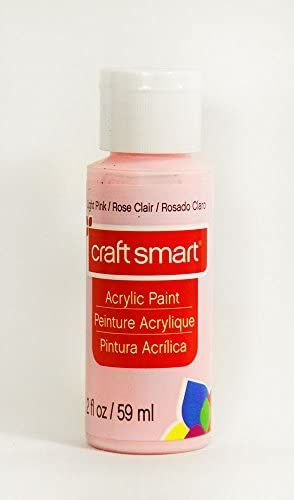 Craft Smart Acrylic Paint 2 Fl.oz. 1 Bottle Light Pink | Amazon (US)