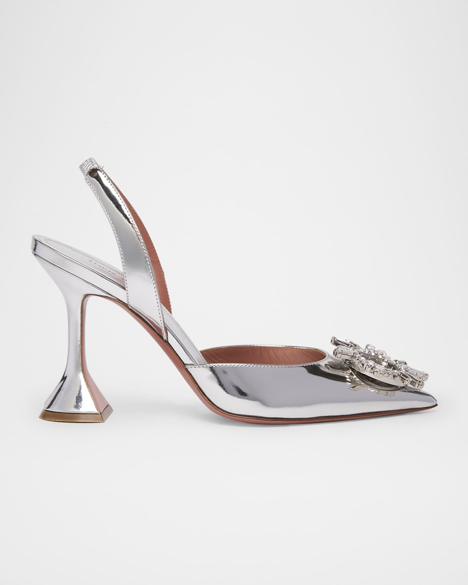 Begum Mirror Ornament Slingback Pumps | Neiman Marcus