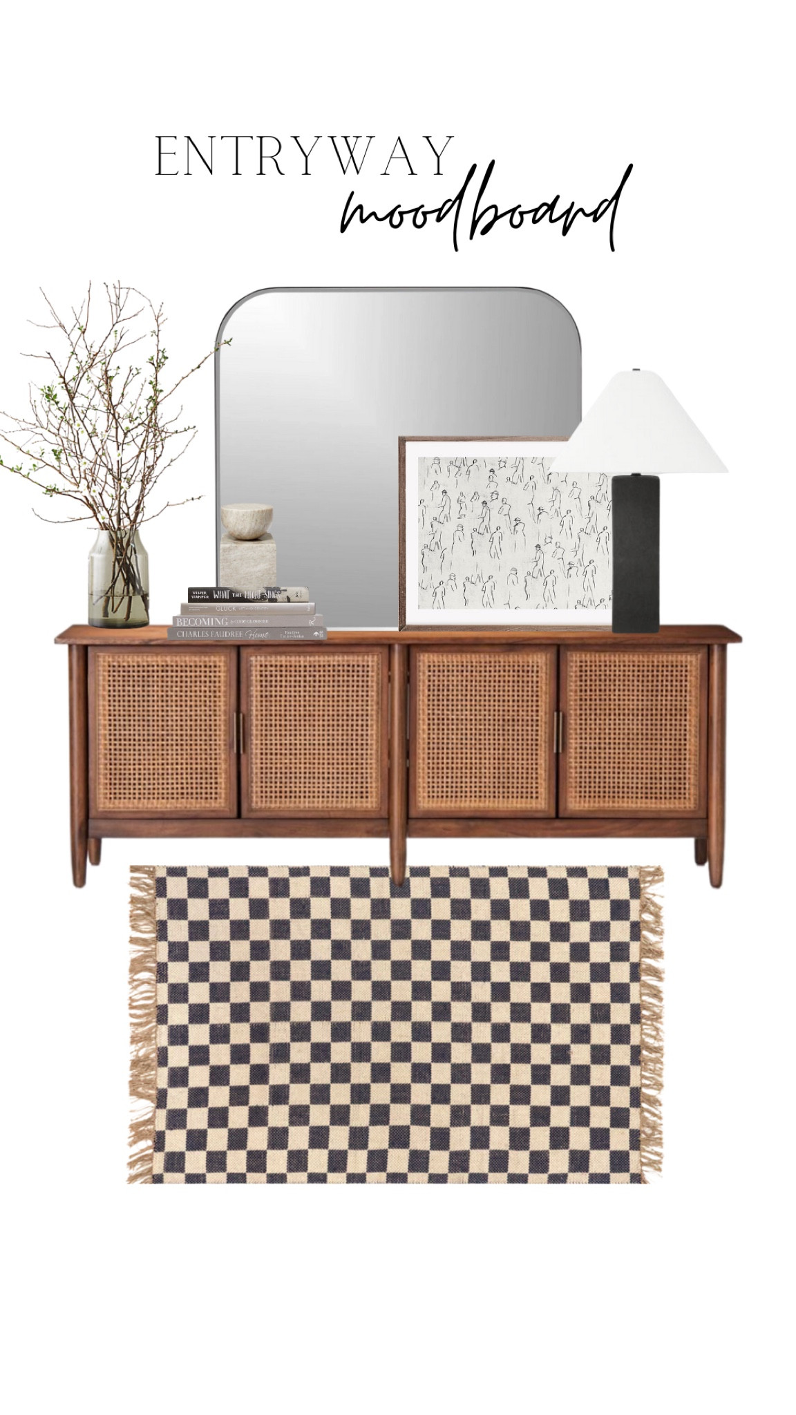 Modern entryway mood board

Checkers, wood, arched mirror, abstract, print, organic, modern 

#LTKSeasonal #LTKhome #LTKunder100