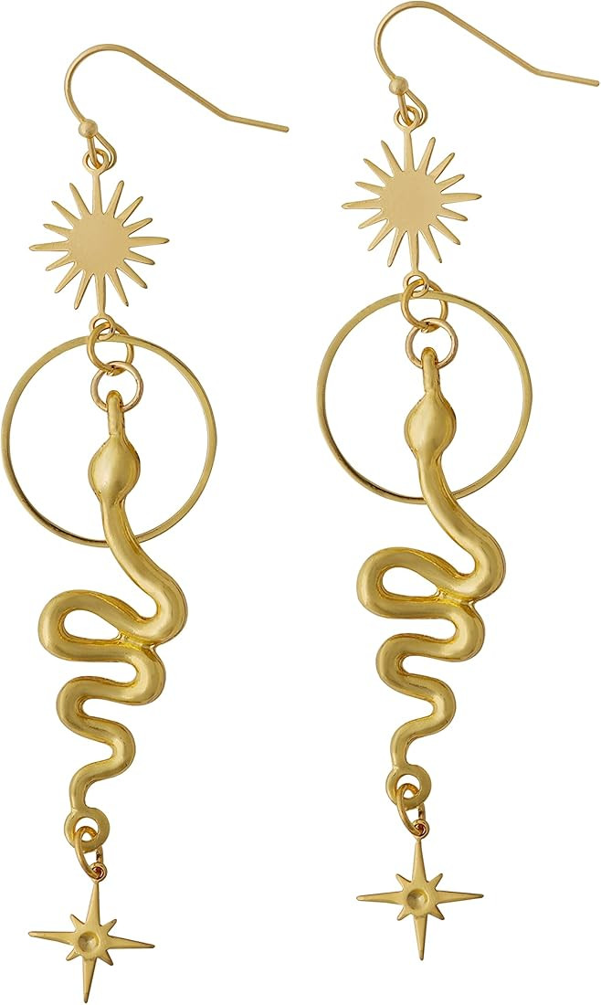 Sacina Gothic Snake Earrings, Snake Earrings for Women, Gothic Earrings, Goth Earrings,Punk Earri... | Amazon (US)
