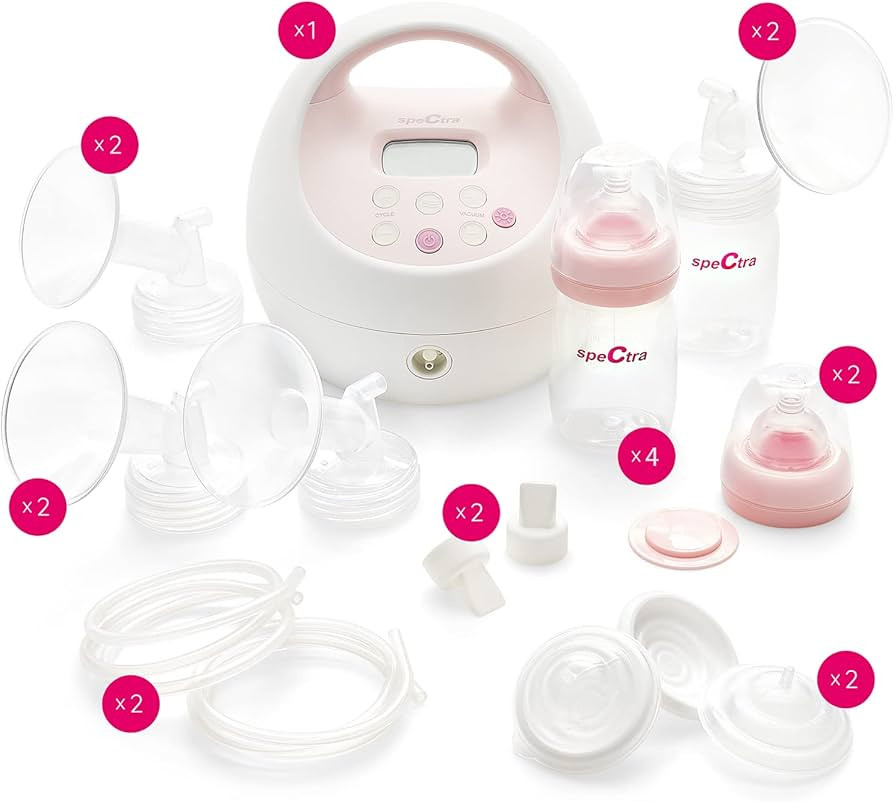 Spectra - S2 Plus Electric Breast Milk Pump Bundle w/ S1 Pump, Bottles, backflow Protectors, tubi... | Amazon (US)