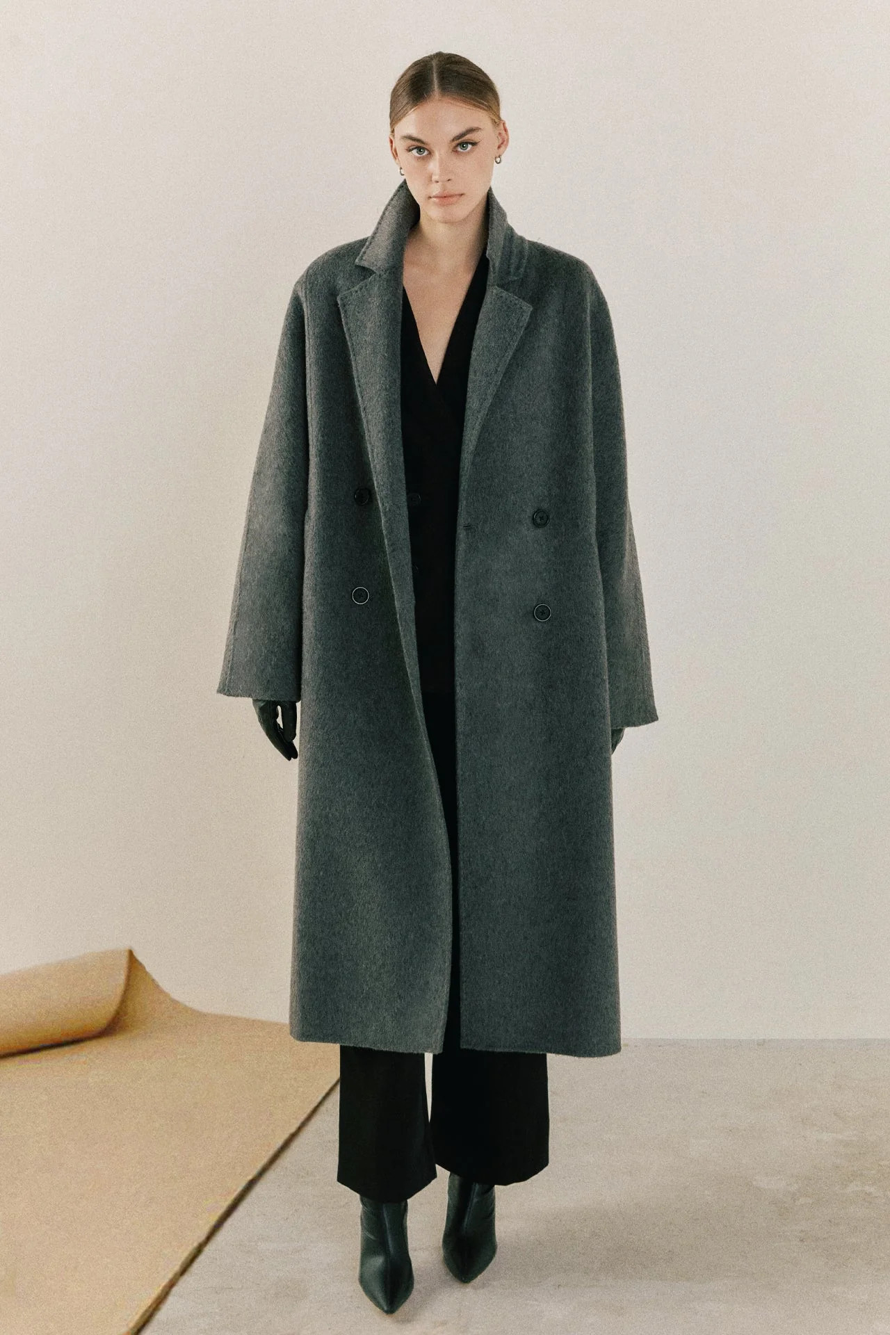 Double Breasted Handmade Blend Maxi Coat | OBJECTRARE