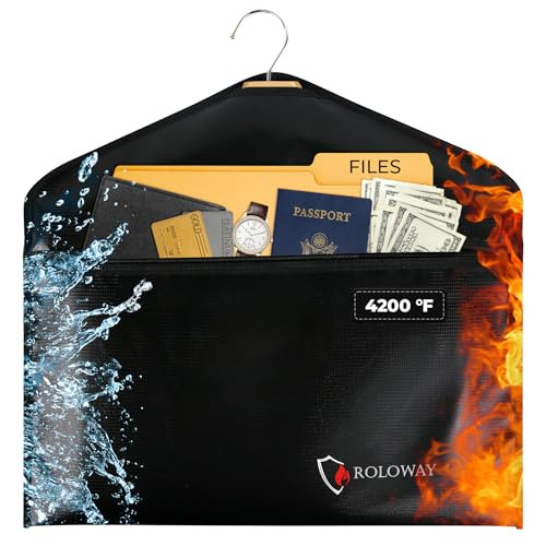 ROLOWAY Hanger Diversion Safe, Fireproof Safe with Hidden Safe Pocket, Jewelry Safe for Money Hidden Storage, Secret Safe Under Clothes with Hidden Compartment to Hide Items for Home or Travel Safe | Amazon (US)