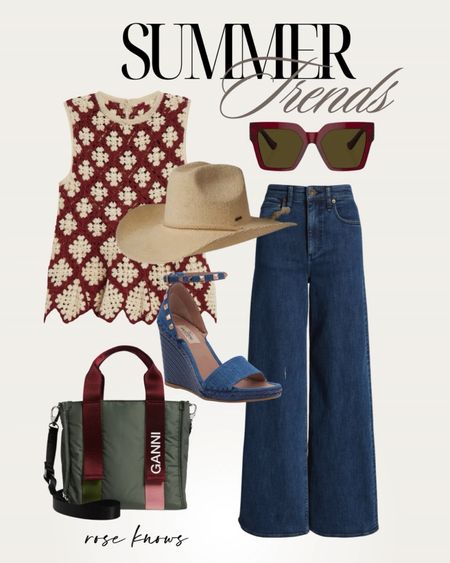 Trending crochet top with wide leg Jeans ♥️

#LTKover40 #LTKFestival #LTKtravel