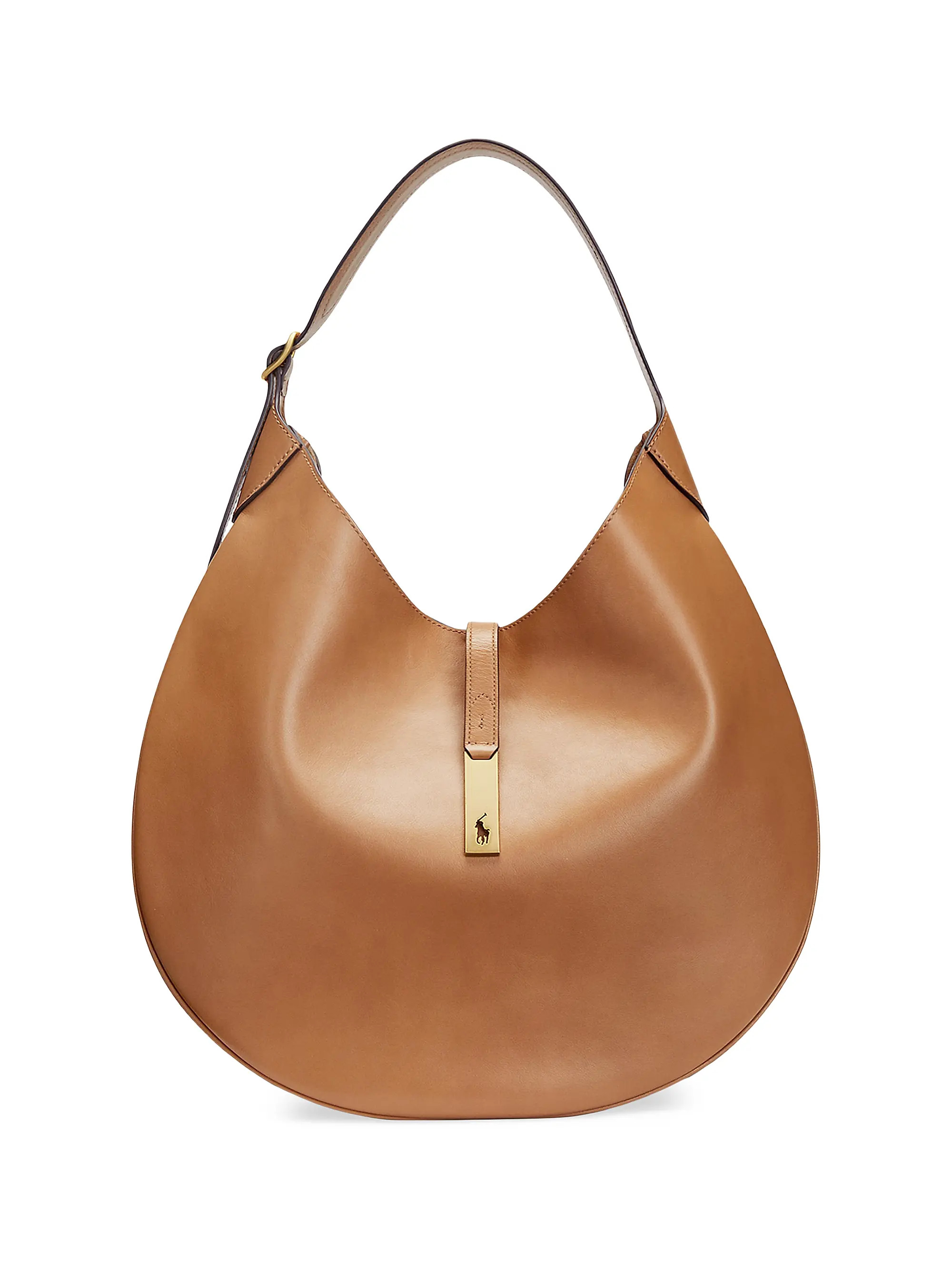 Large Polo ID Leather Shoulder Bag | Saks Fifth Avenue