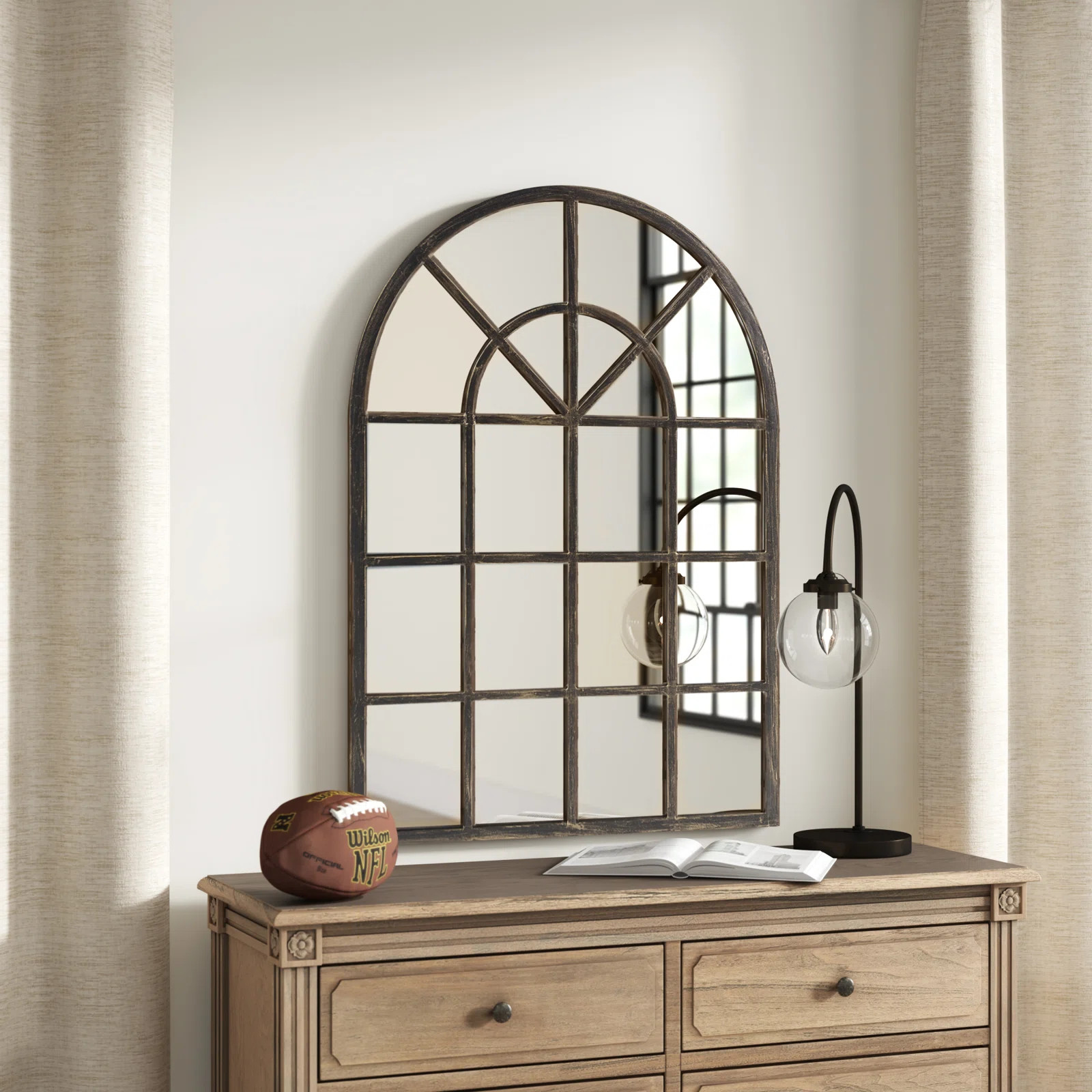 Treyvon Arched Beveled Accent Mirror | Wayfair North America
