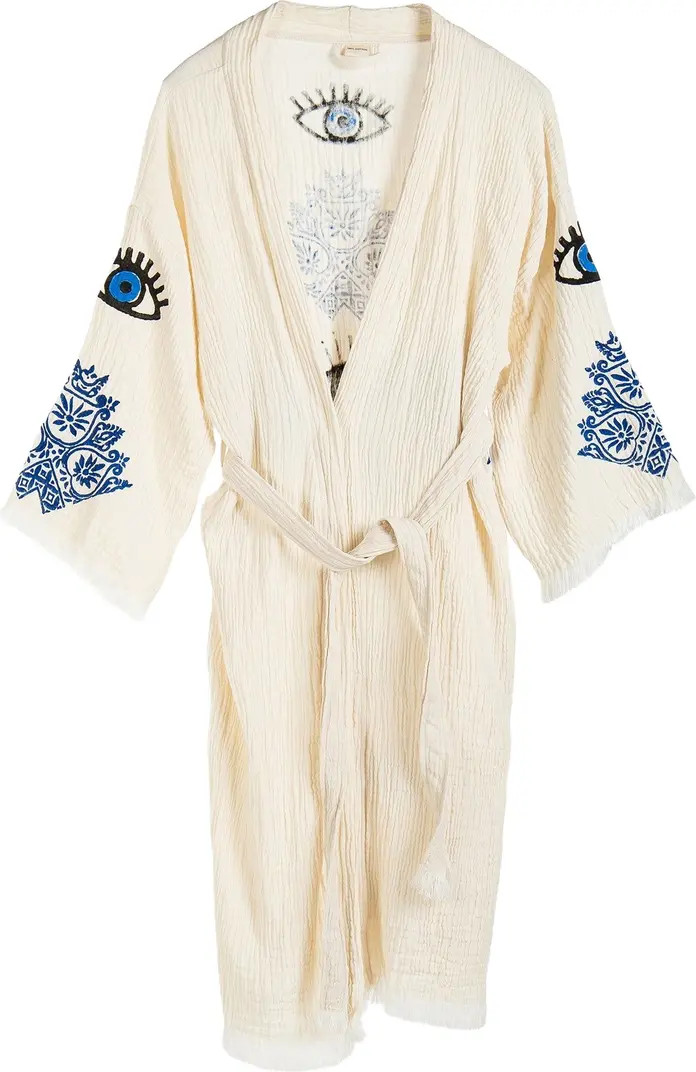 Iris - Mandala Evil Eye Handmade Cotton Kimono | Nordstrom