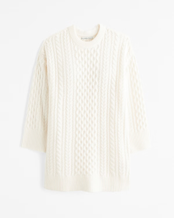 The A&F Madeline Crew Mini Sweater Dress | Abercrombie & Fitch (US)