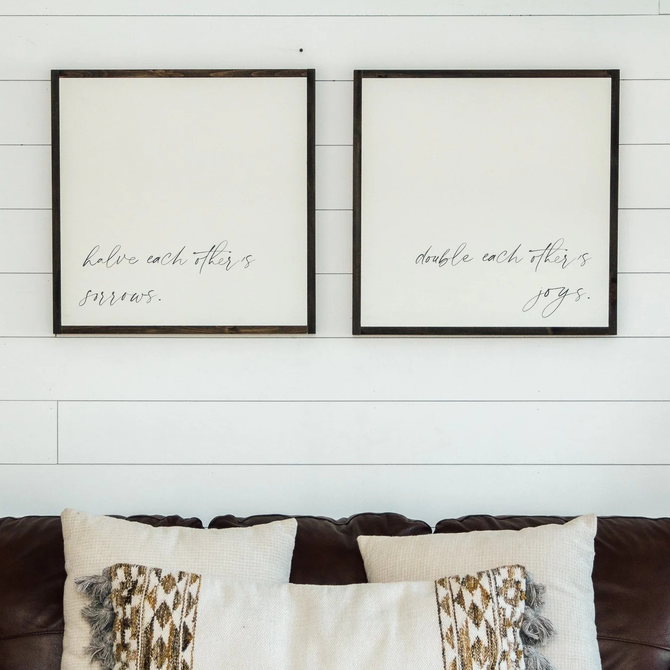 Halve Sorrow | Double Joy Sign Pair | Joyfully Said