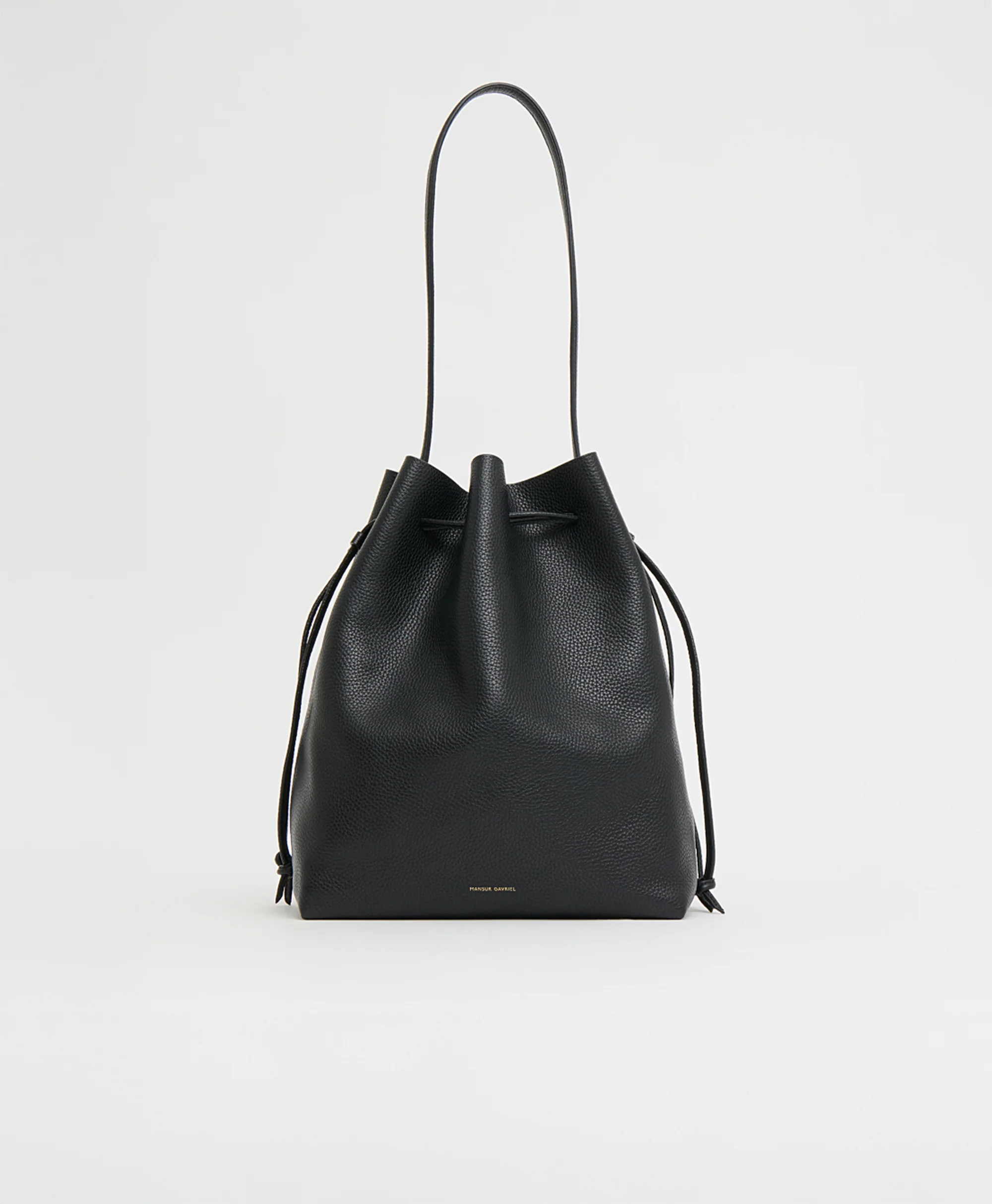 Drawstring Cabas - Black | MANSUR GAVRIEL