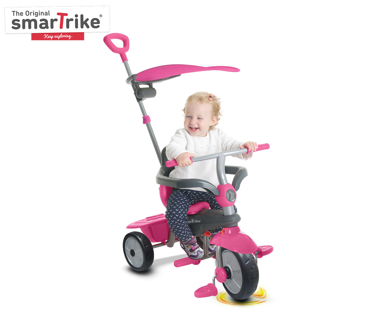 SmarTrike 3-in-1 Carnival Trike - Pink | Catch.com.au