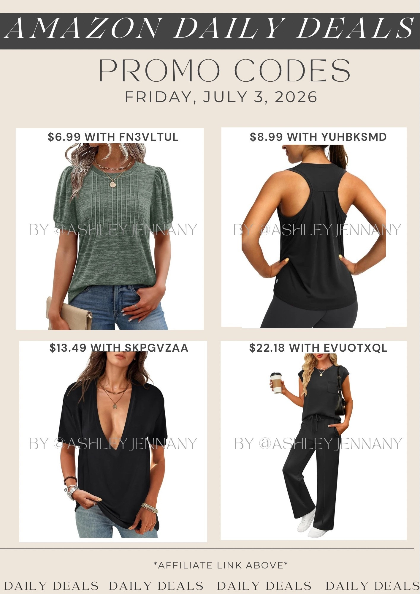 Amazon deals

#LTKSaleAlert #LTKMidsize #LTKootd
