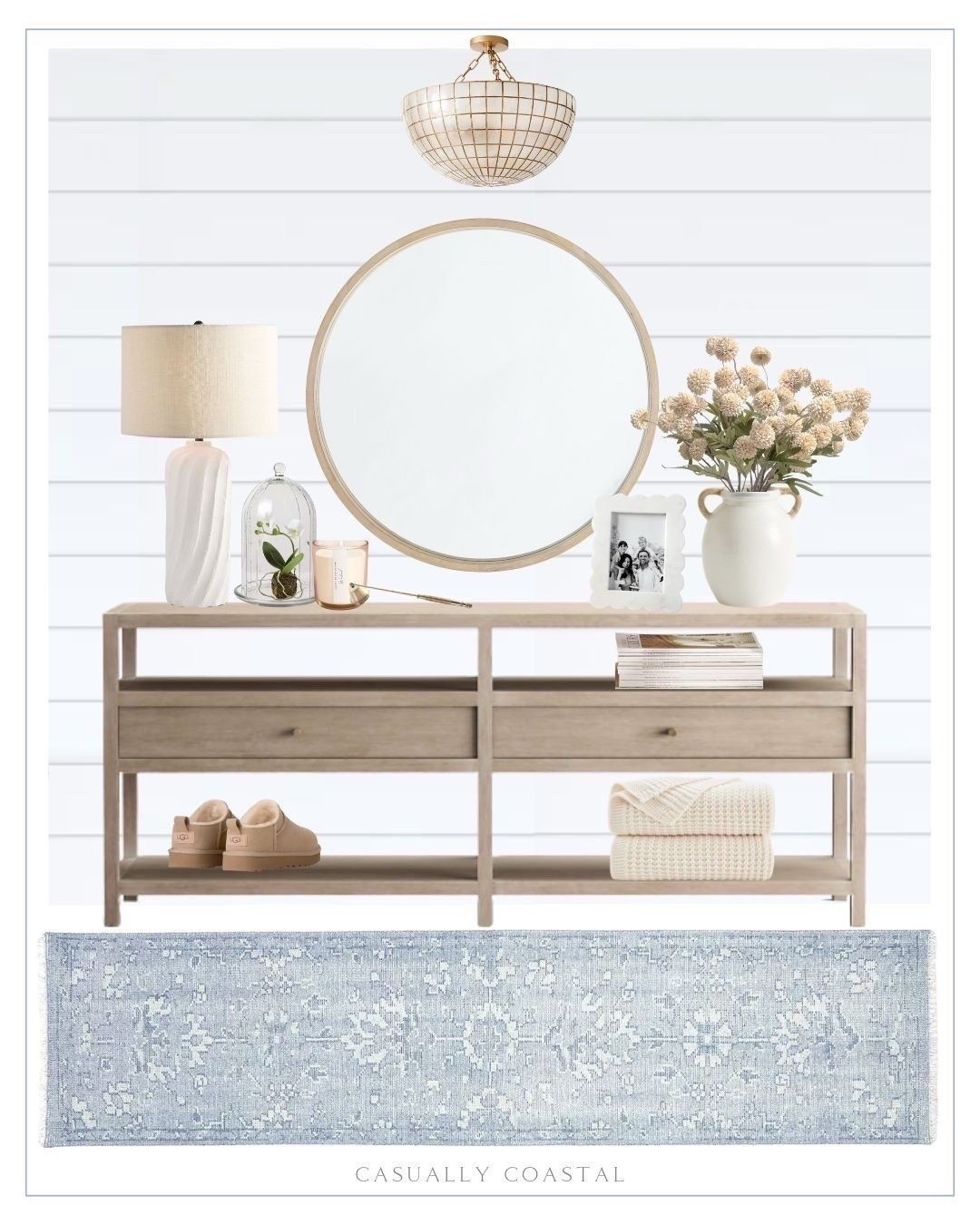 Fall Entryway Design! Several pieces are currently on sale!
--
Fall home decor, coastal entryway, entryway ideas, entryway design, coastal home decor, coastal decor, coastal round mirror, light wood round mirror, mirrors on sale, coastal rugs, rugs on sale, entryway rug, hallway runner, coastal lamp, coastal vase, natural wood storage 72” console table, entryway table, coastal console table, light wood console table, hand knotted rug, 2.6’x7’ rug, blue rugs, Serena & lily rugs, 7 foot runner, ceramic twist table lamp, artificial Pompon mum flowers, fall stems, fall flowers, Amazon flowers, round wall mirror, pottery barn mirror, pottery barn lamp, white lamps, decorative cloche, phalaenopsis drop-ins, orchids, Amazon faux flowers, ceramic elk wood vase, pottery barn vase, fall throw blankets, cream throw blanket, Amazon blanket, Amazon candles, cozy home decor, sweet water decor candle, fall candles, candle snuffer, mud pie scalloped marble frame, Amazon picture frame, tiled flush mount, capiz lighting, entryway lighting, UGG classic micro boots, amazon slippers, linen fabric decorative box, metal jewelry dish

#LTKFindsUnder100 #LTKSaleAlert #LTKHome