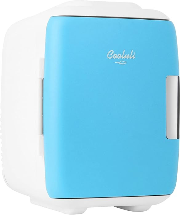 Cooluli Mini Fridge for Bedroom - Car, Office Desk & Dorm Room - Portable 4L/6 Can Electric Plug ... | Amazon (US)