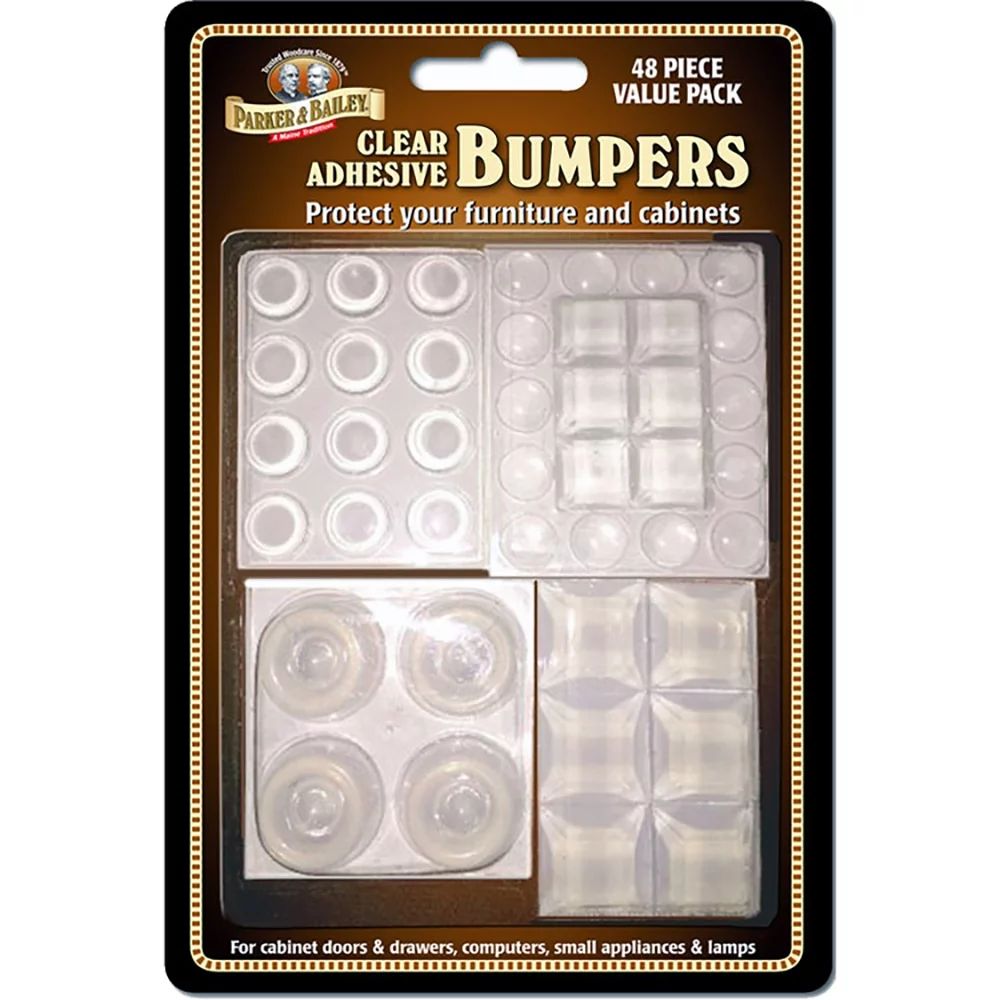 Parker Bailey clear adhesive Furniture Bumpers value pack - Walmart.com | Walmart (US)