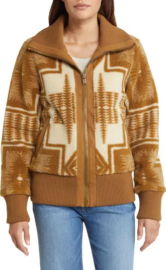 Pendleton Foxglove Range Fleece Bomber Jacket | Nordstrom | Nordstrom