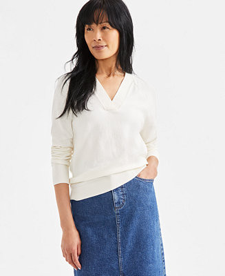 Women's V-Neck Sweater, Exclusively at Macy's | Macy's