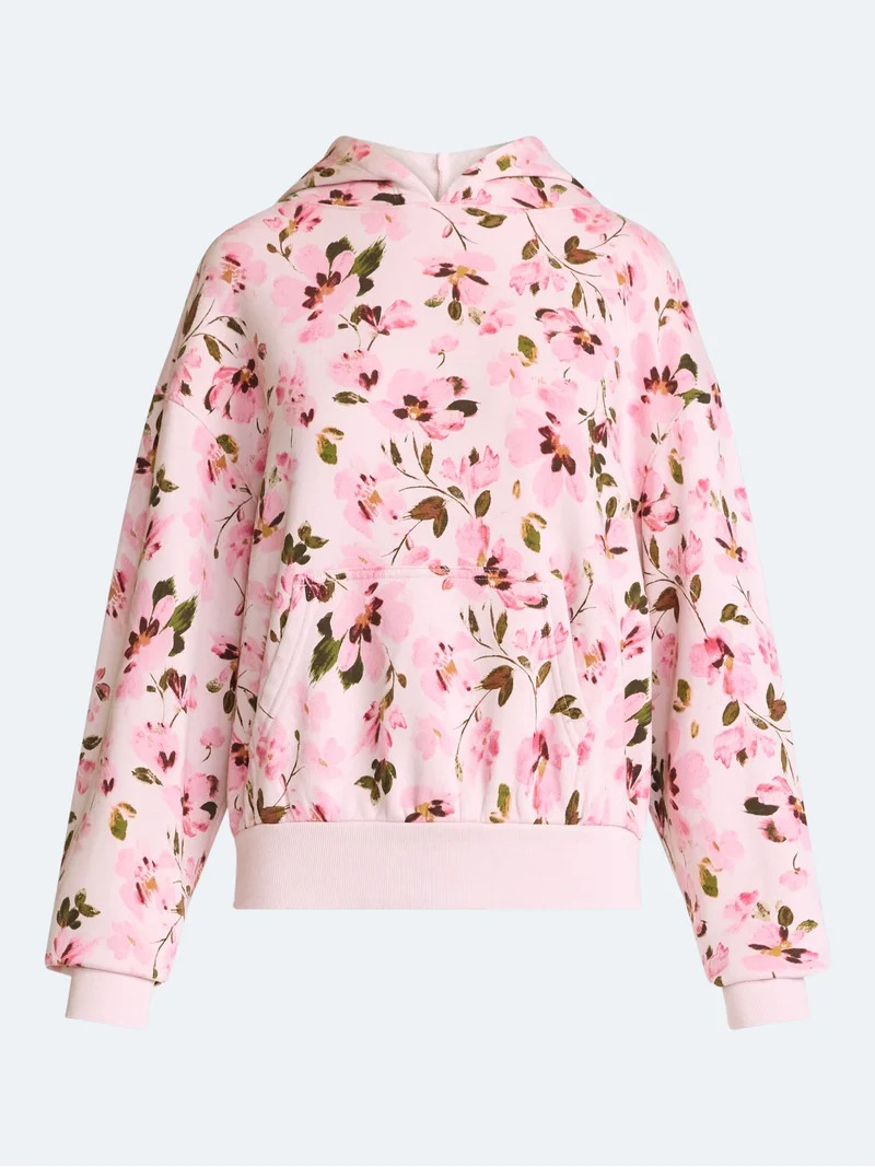Scoop Women\u2019s and Women's Plus Mineral Washed Oversized Cropped Hoodie, Sizes XS-4X | Walmart (US)