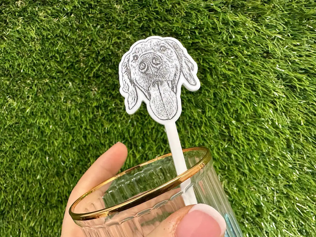 Print YOUR Dog Pet Stir Sticks, Minimalist Signature Drink Stirrer, I Do Too & Dog of Honor, Acry... | Etsy (US)