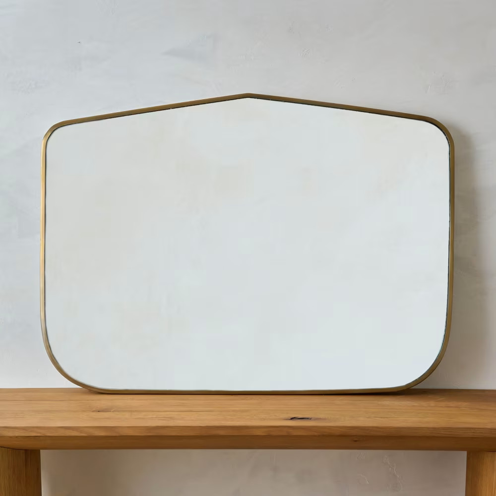 Dorian Brass Mantle Mirror | Magnolia
