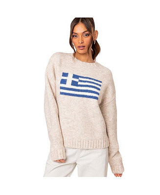 Women's Greece oversized chunky knit sweater - Macy's | Macy's
