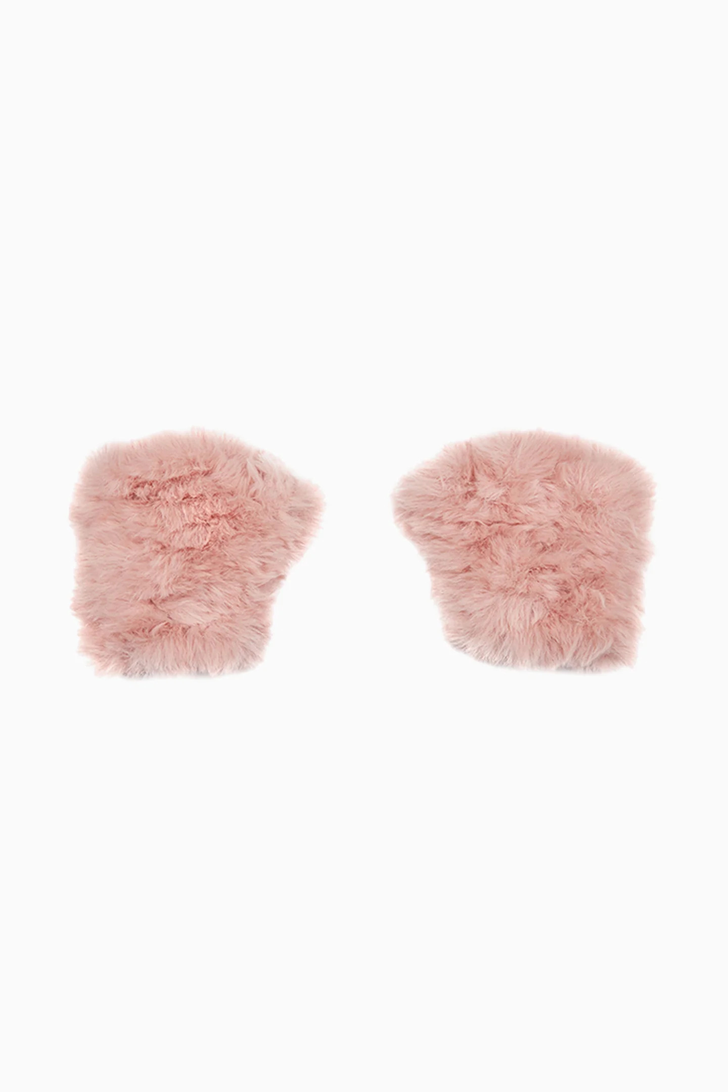 Jocelyn Faux Fur Fingerless Mittens | LoveShackFancy