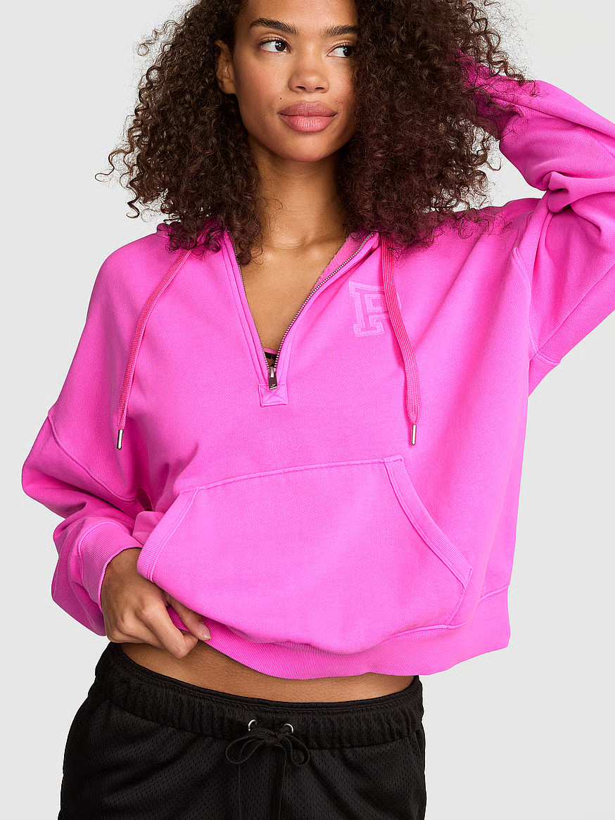 Campus Fleece™ Half-Zip Hoodie | Victoria's Secret (US / CA )