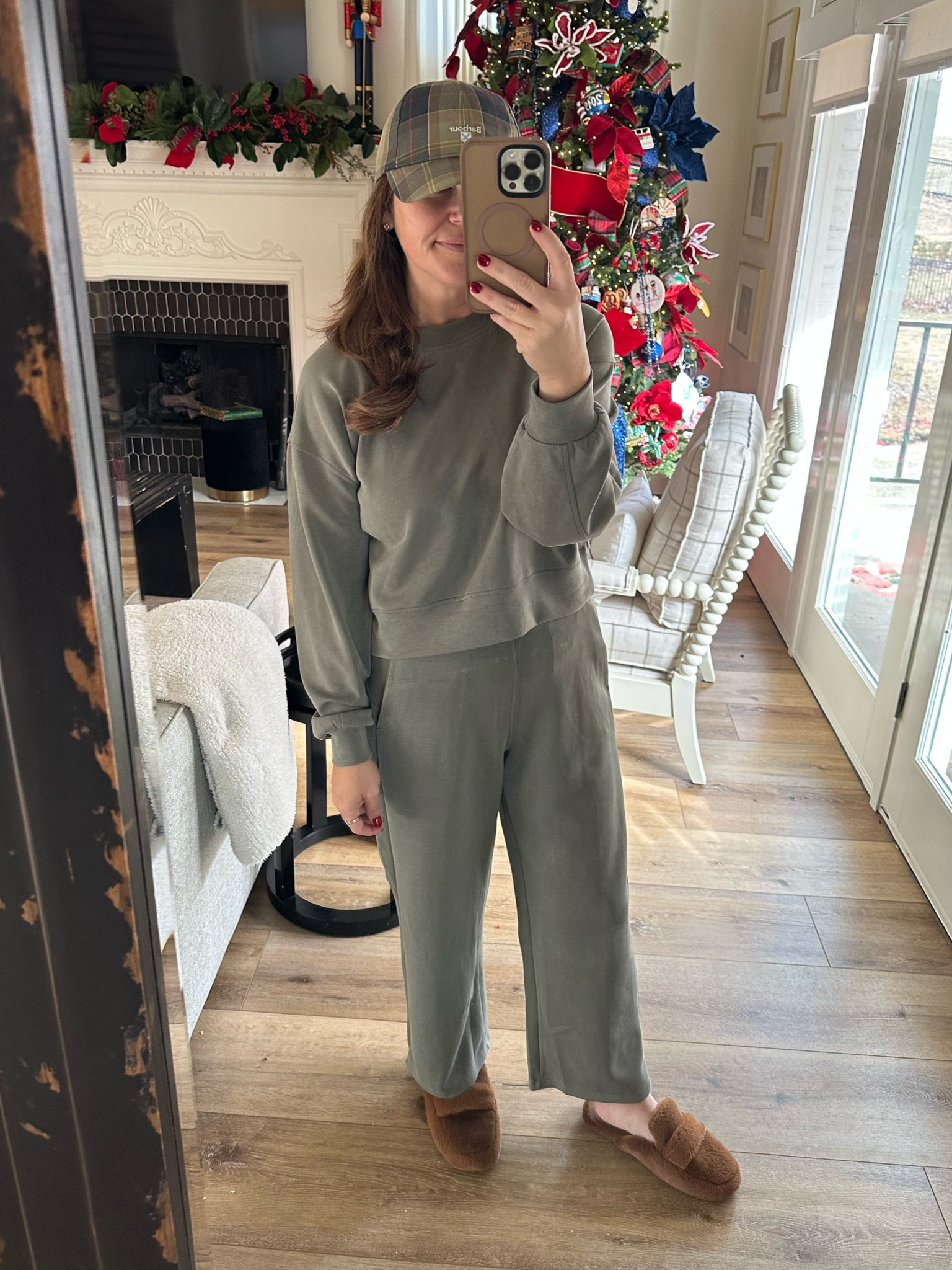 I wear this amazon set on repeat! And these house slippers truly never come off 😂

I am in the cropped pants here, but I’m extremely short 😂. I linked the cropped pants and the regular length pants. The regular length pants do come in inseam sizes as well so whether you’re short or tall, they have options for you! 

#LTKStyleTip #LTKFindsUnder50 #LTKTravel