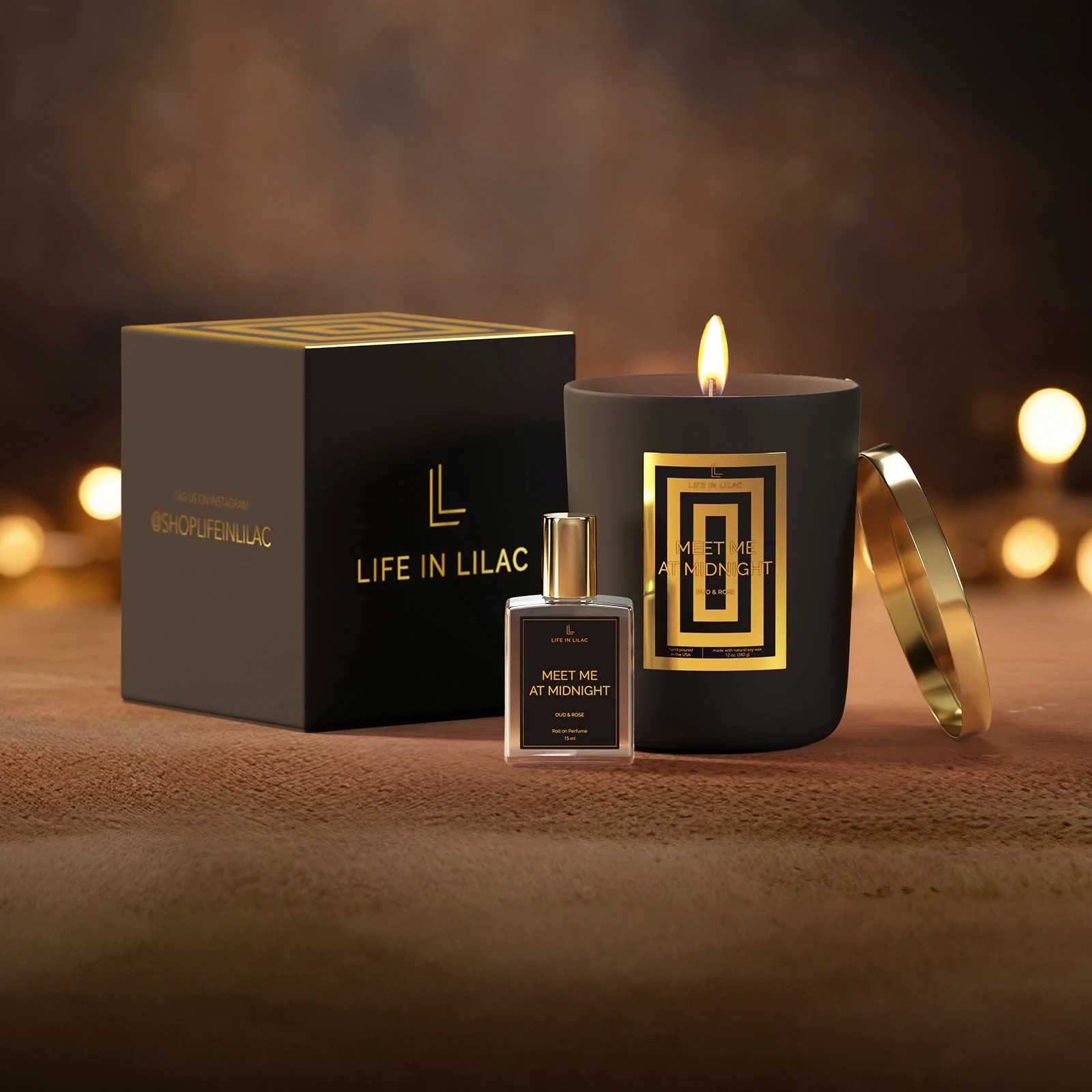 New Meet Me At Midnight Candle & Roll On Bundle | Life In Lilac