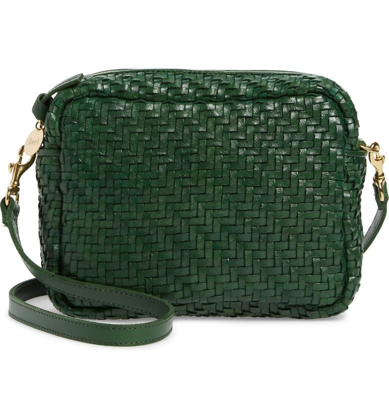 Midi Sac Woven Leather Crossbody | Nordstrom