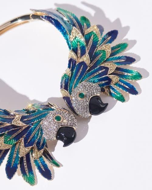 Amazon.com: Aquazzura, Bird Of Paradise Necklace Rich, OS, Turquoise/Light Gold | Amazon (US)