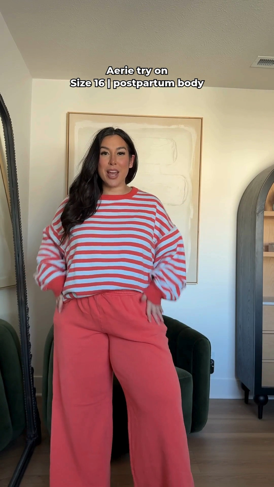 @Aerie Midsize Loungewea! Size 14/16 | XL 🤍 Obbsesed with the red stripes on this crewneck! 
-
-
-
Midsize, Aerie, American Eagle, Comfy, Lounge, Loungewear, Midsize Haul

#LTKSeasonal #LTKootd #LTKMidsize