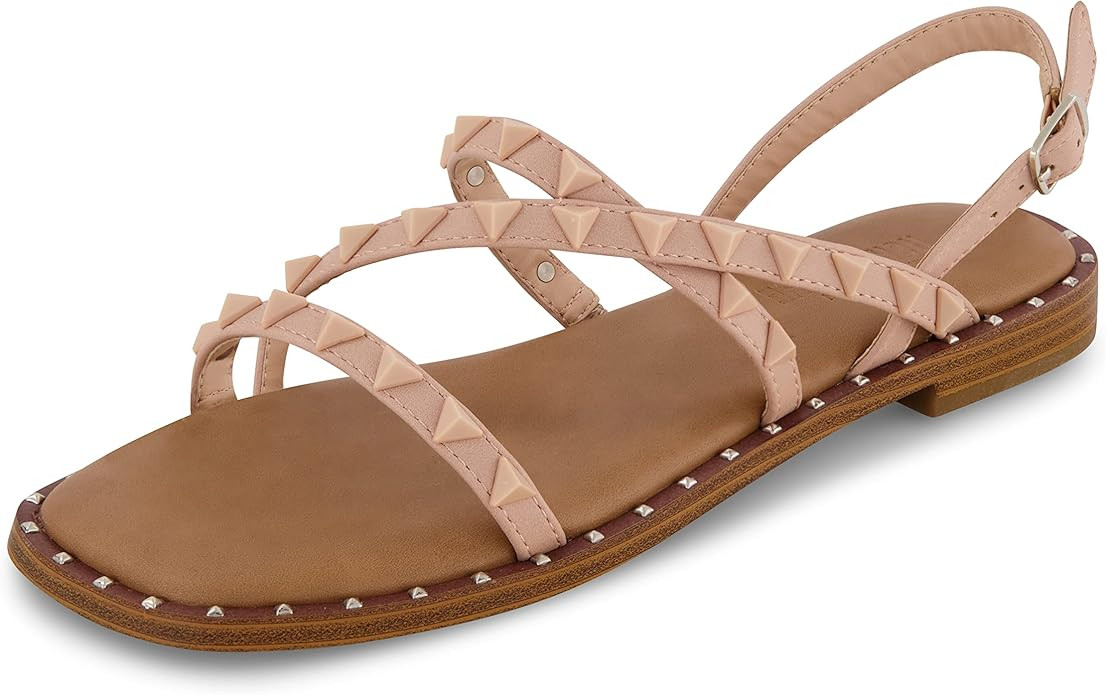 CUSHIONAIRE Women's Vogue stud sling back sandal +Memory Foam | Amazon (US)